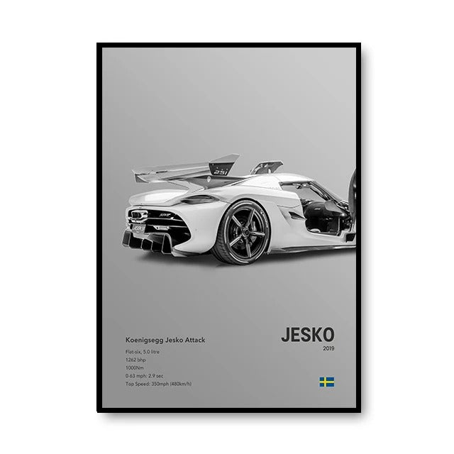 Koenigsegg Premium Display Poster 30x40cm