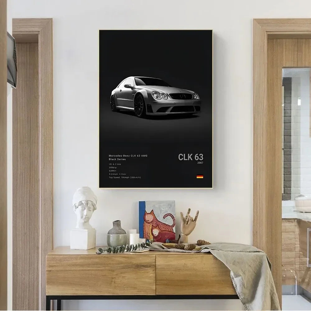 Mercedes Premium Display Poster Black 30x45cm