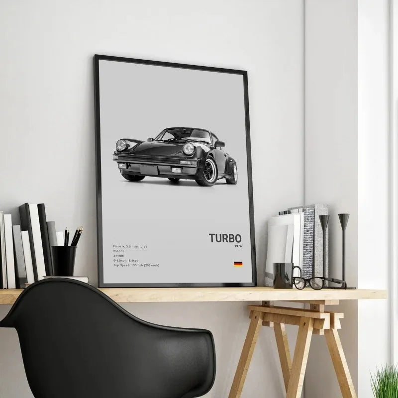 Porsche Premium Display Poster 21x30cm
