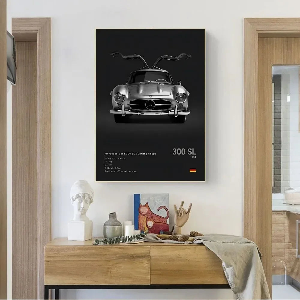 Mercedes Premium Display Poster Black 30x45cm