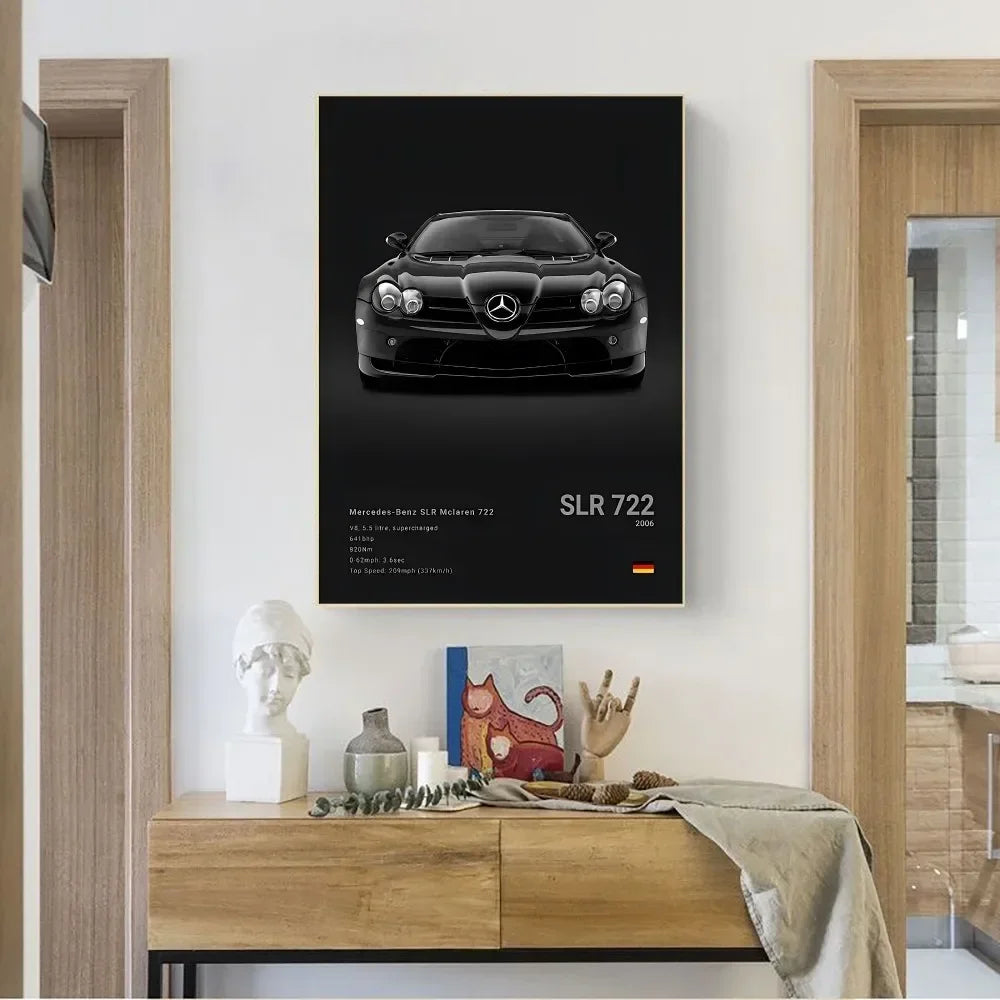 Mercedes Premium Display Poster Black 30x45cm
