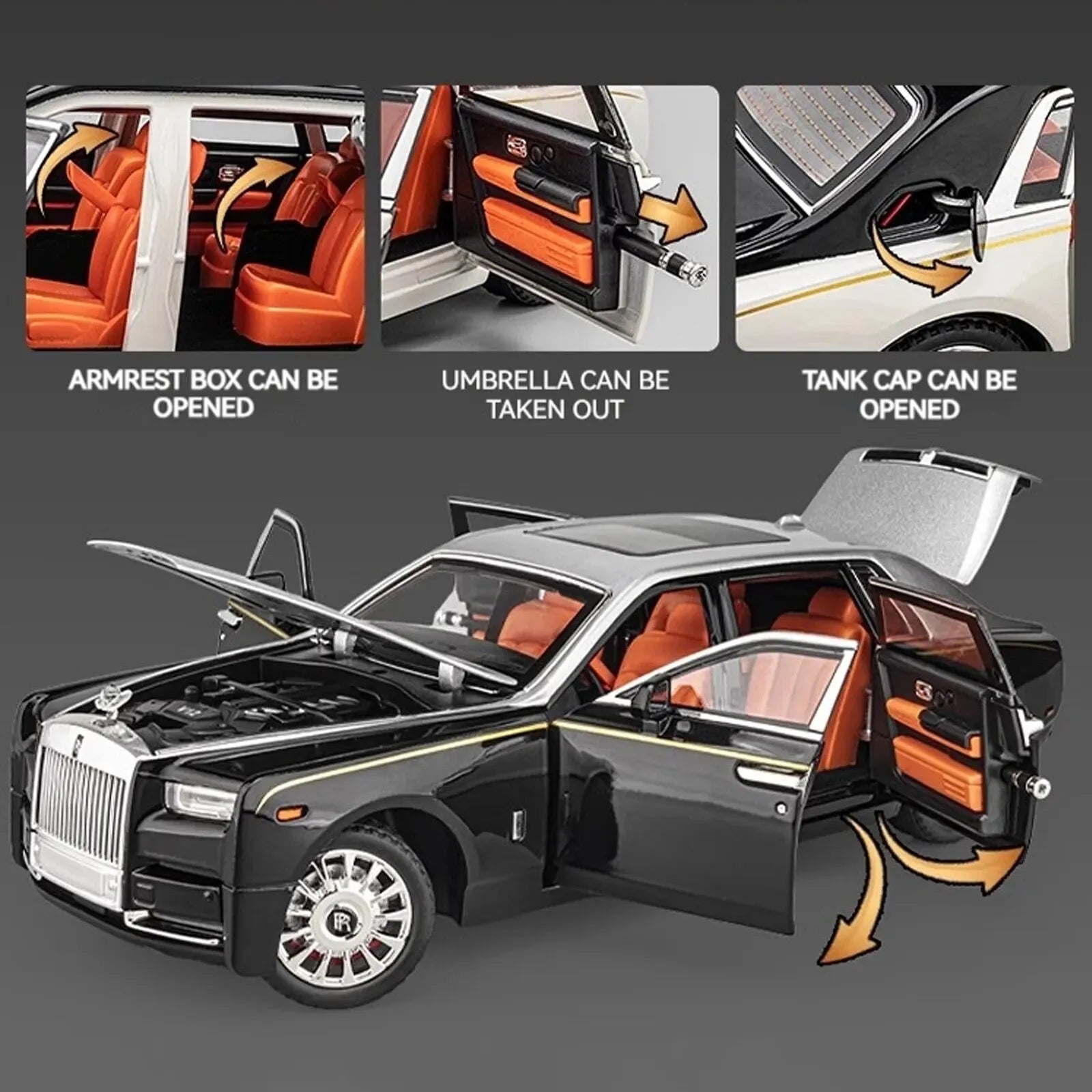 Rolls Royce Phantom Diecast Model 1:18