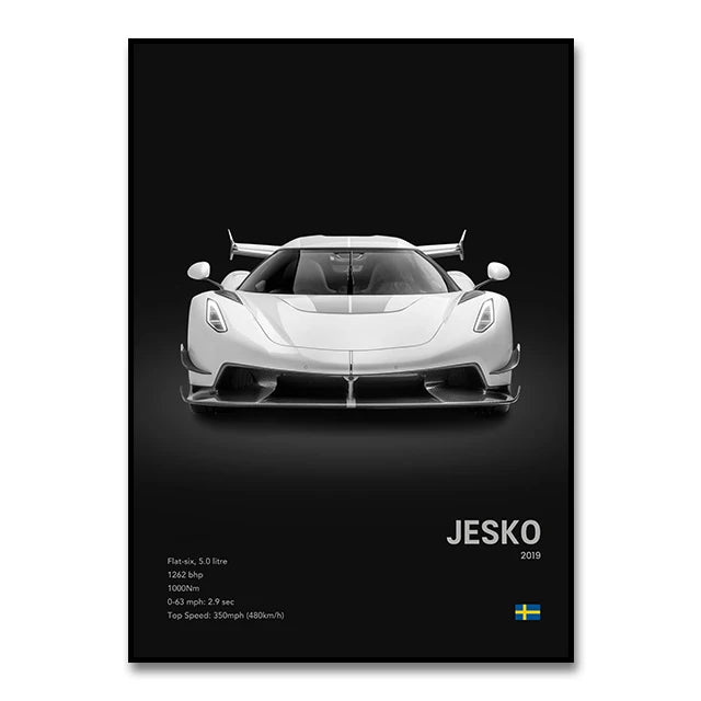 Koenigsegg Premium Display Poster 30x40cm
