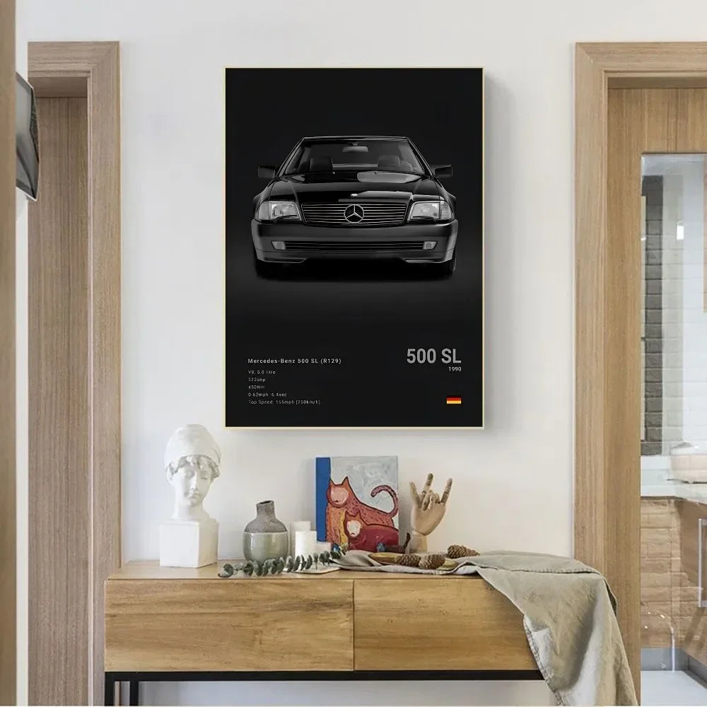 Mercedes Premium Display Poster Black 30x45cm