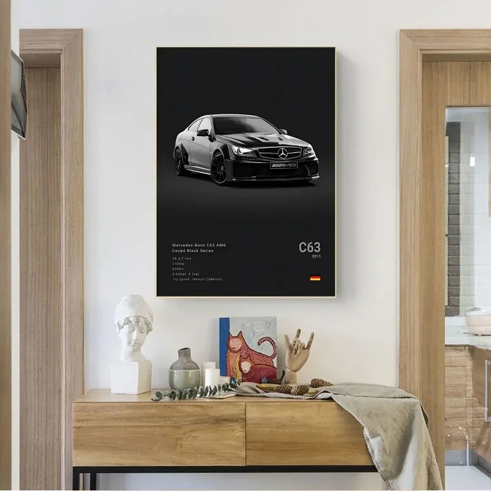 Mercedes Premium Display Poster Black 30x45cm