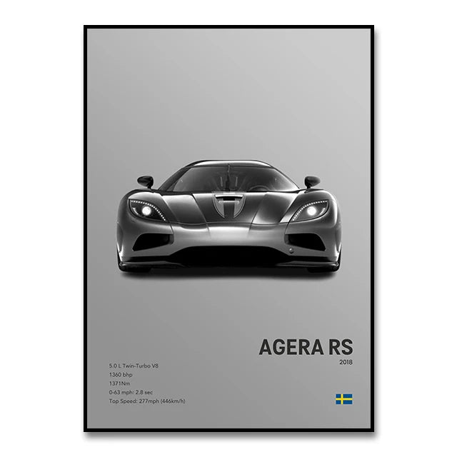 Koenigsegg Premium Display Poster 30x40cm