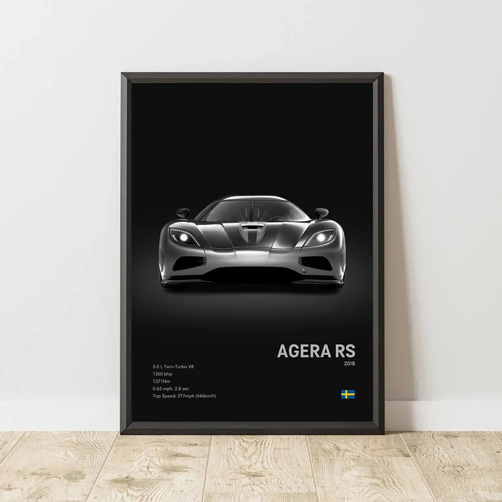 Koenigsegg Premium Display Poster 30x40cm