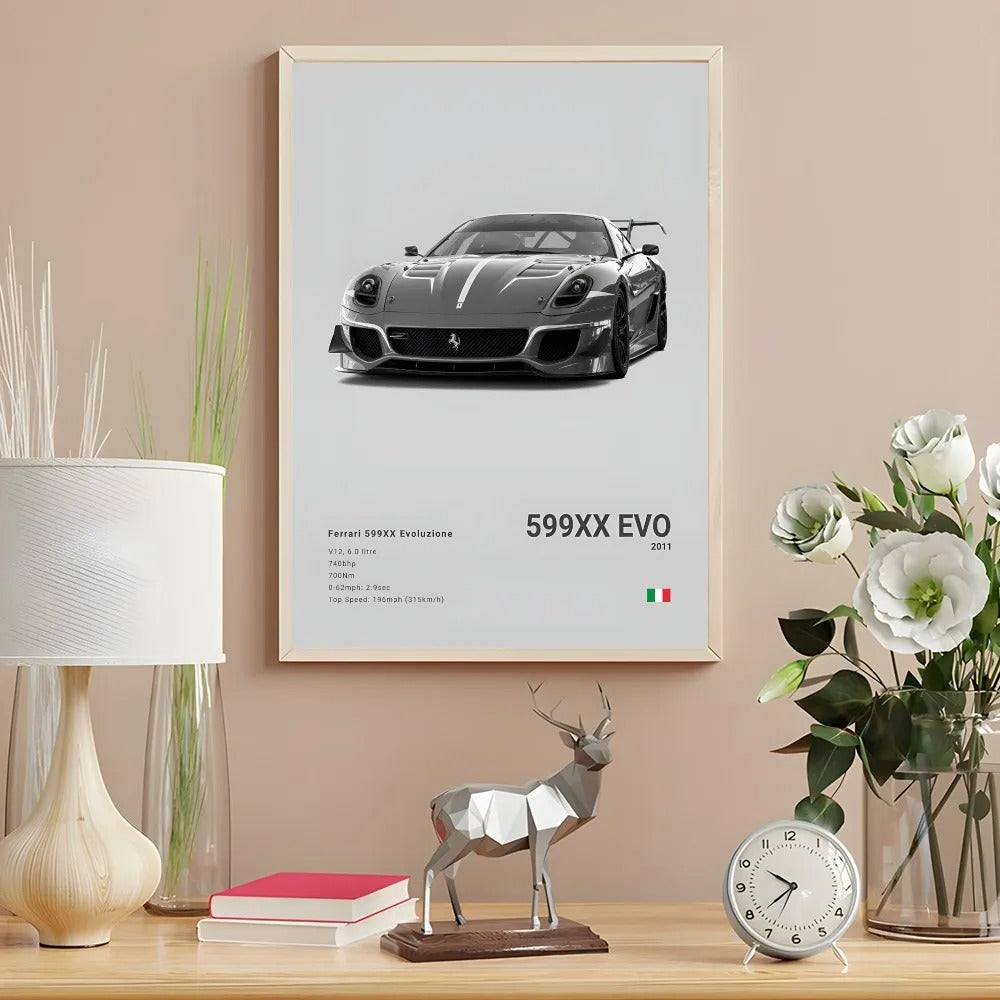Ferrari Premium Display Poster Gray 21x30cm