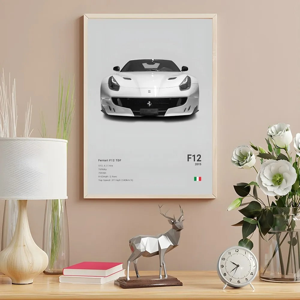 Ferrari Premium Display Poster Gray 21x30cm