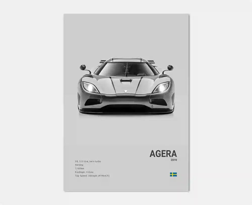 Koenigsegg Premium Display Poster 30x40cm