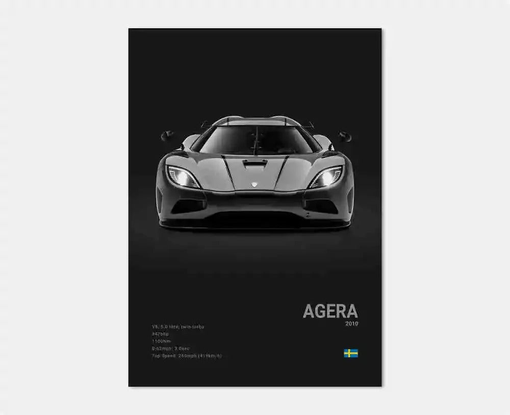 Koenigsegg Premium Display Poster 30x40cm