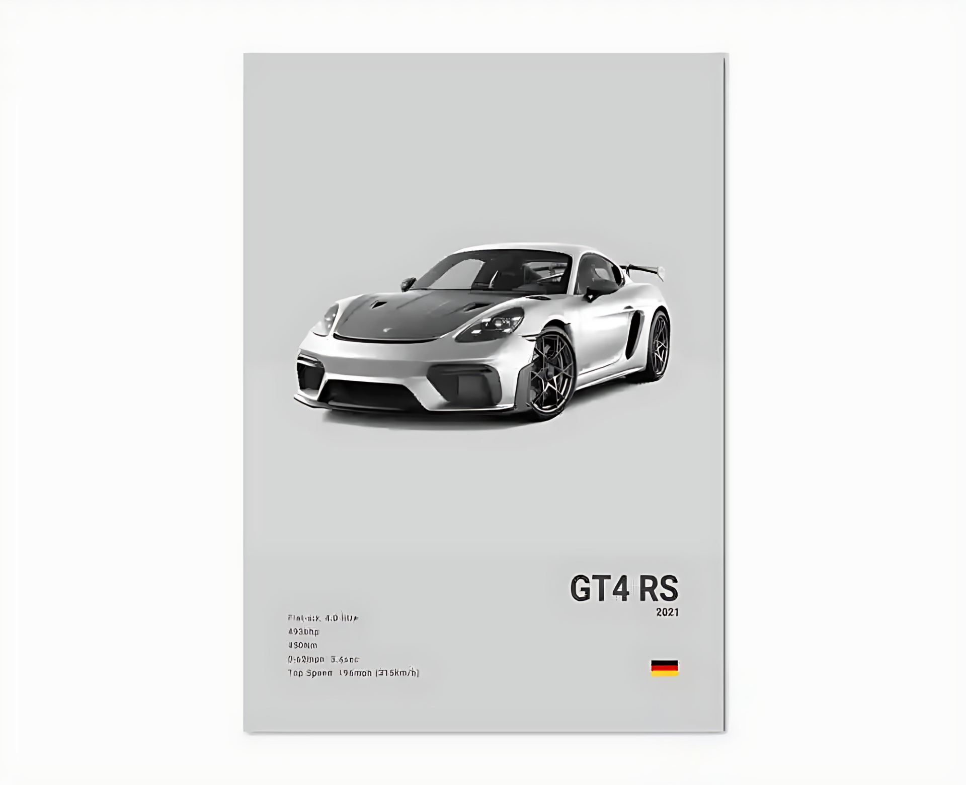 Porsche Premium Display Poster 21x30cm