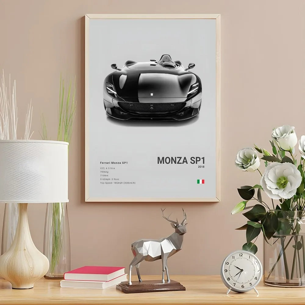 Ferrari Premium Display Poster Gray 21x30cm