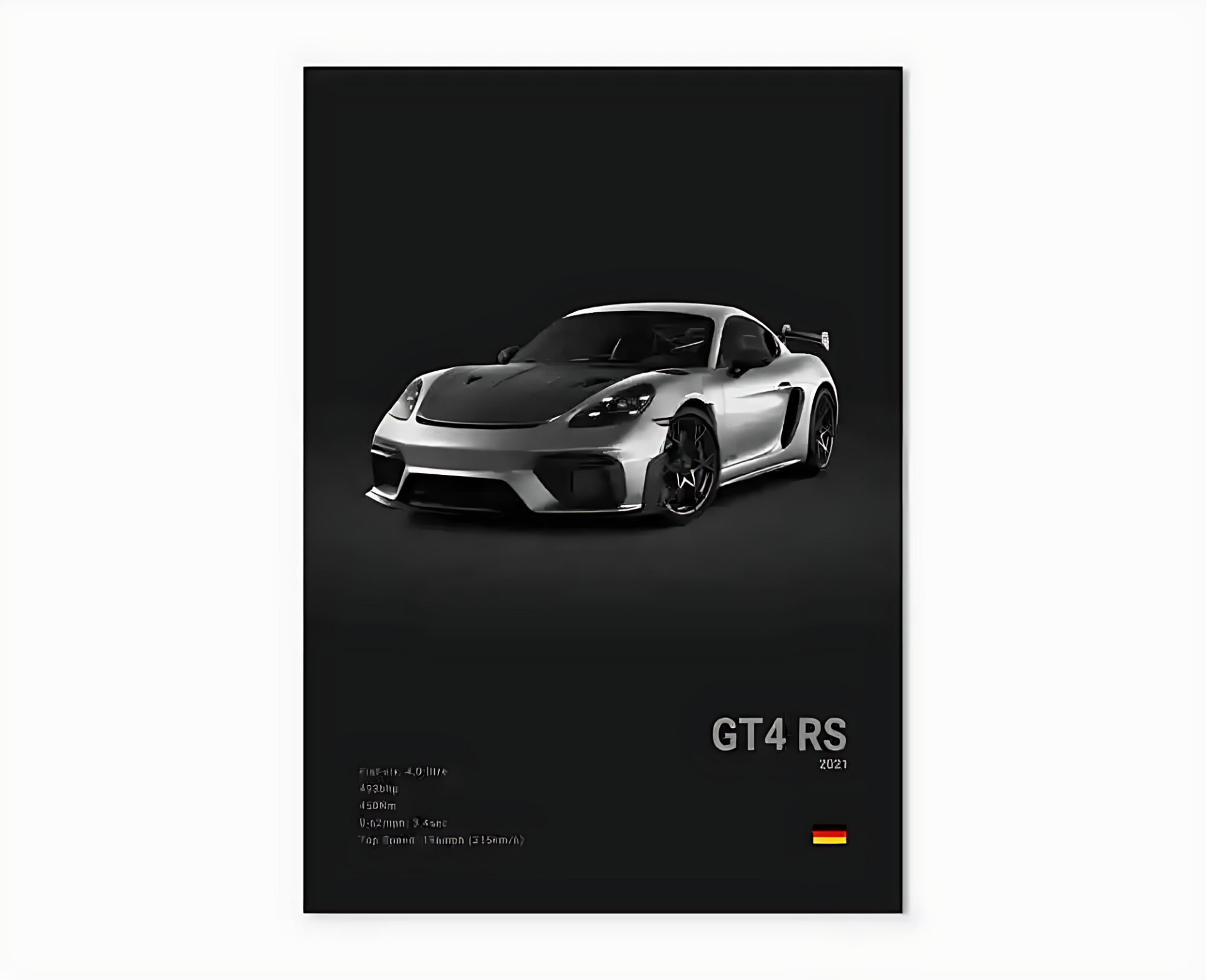 Porsche Premium Display Poster 21x30cm