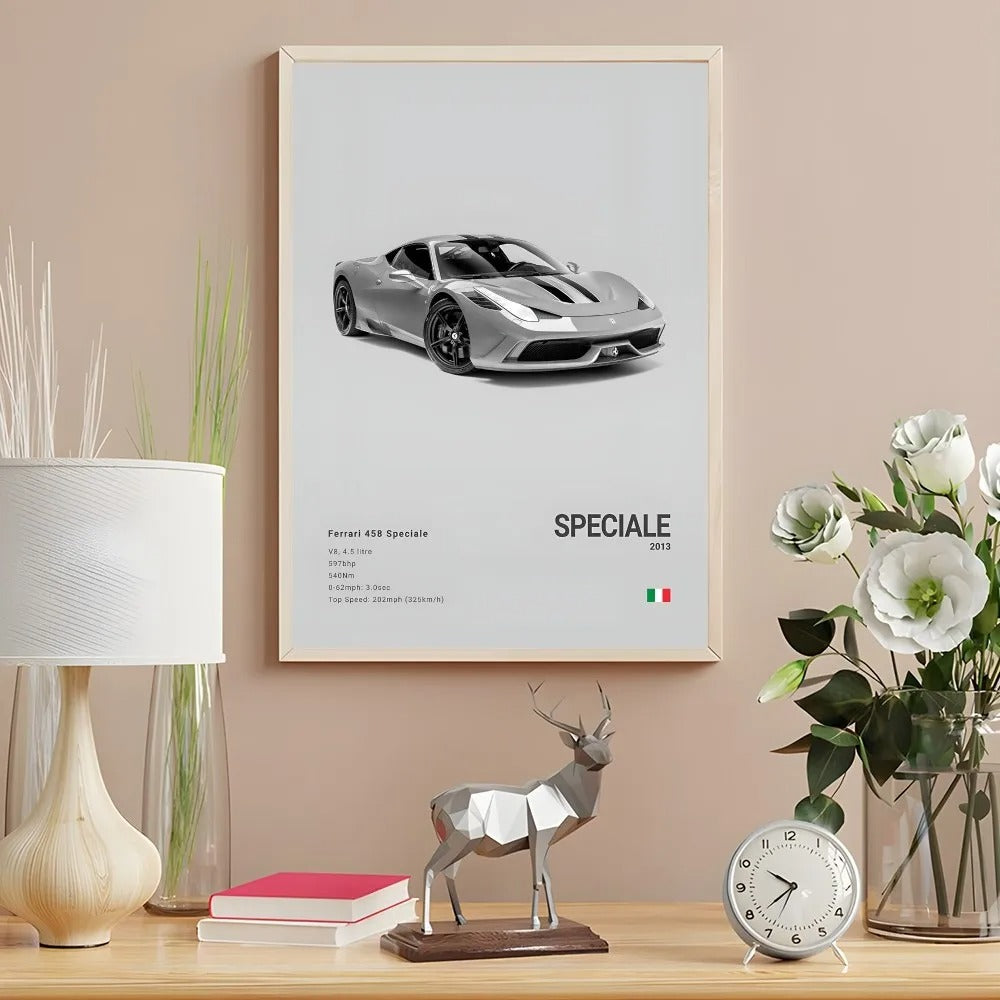 Ferrari Premium Display Poster Gray 21x30cm