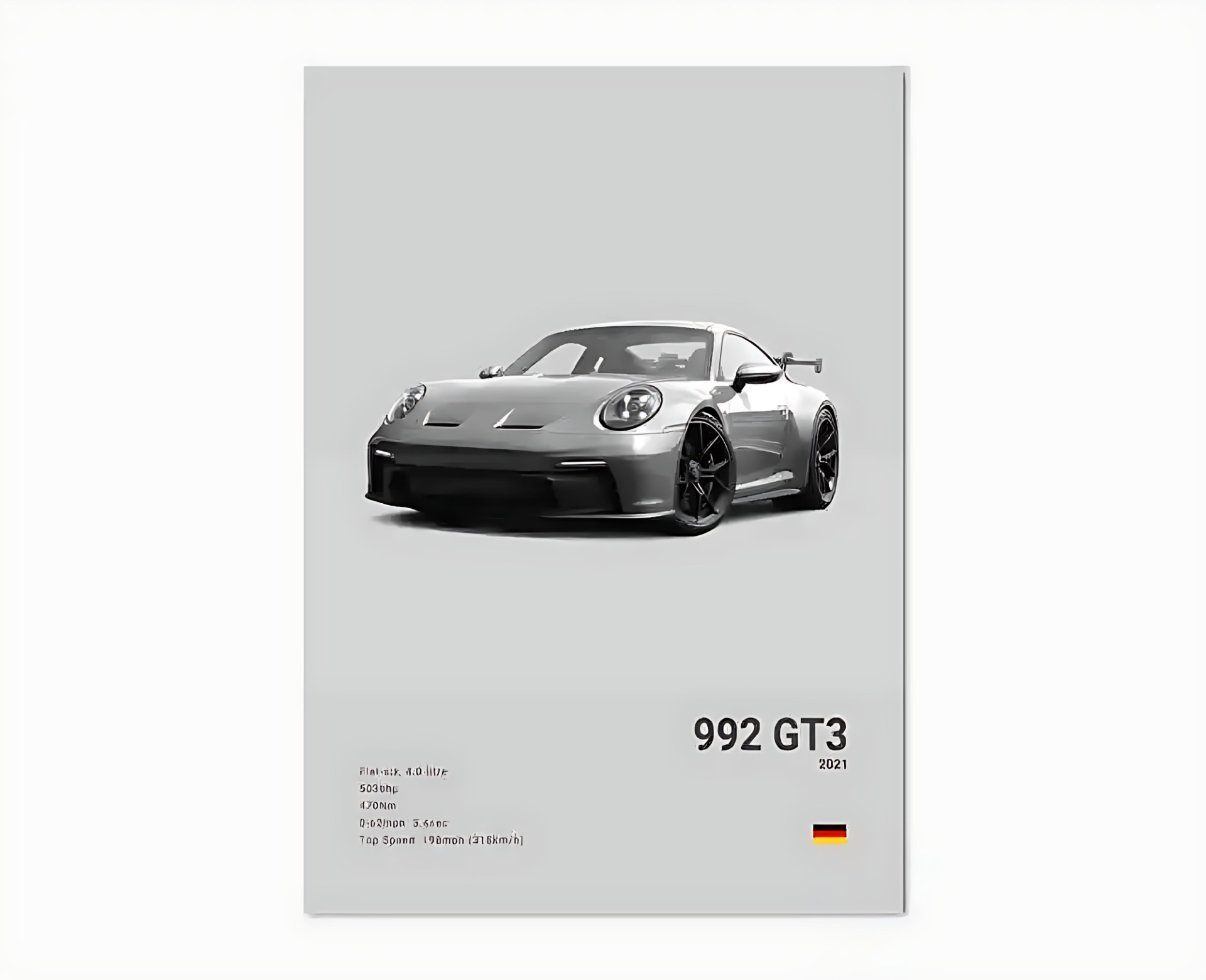 Porsche Premium Display Poster 21x30cm