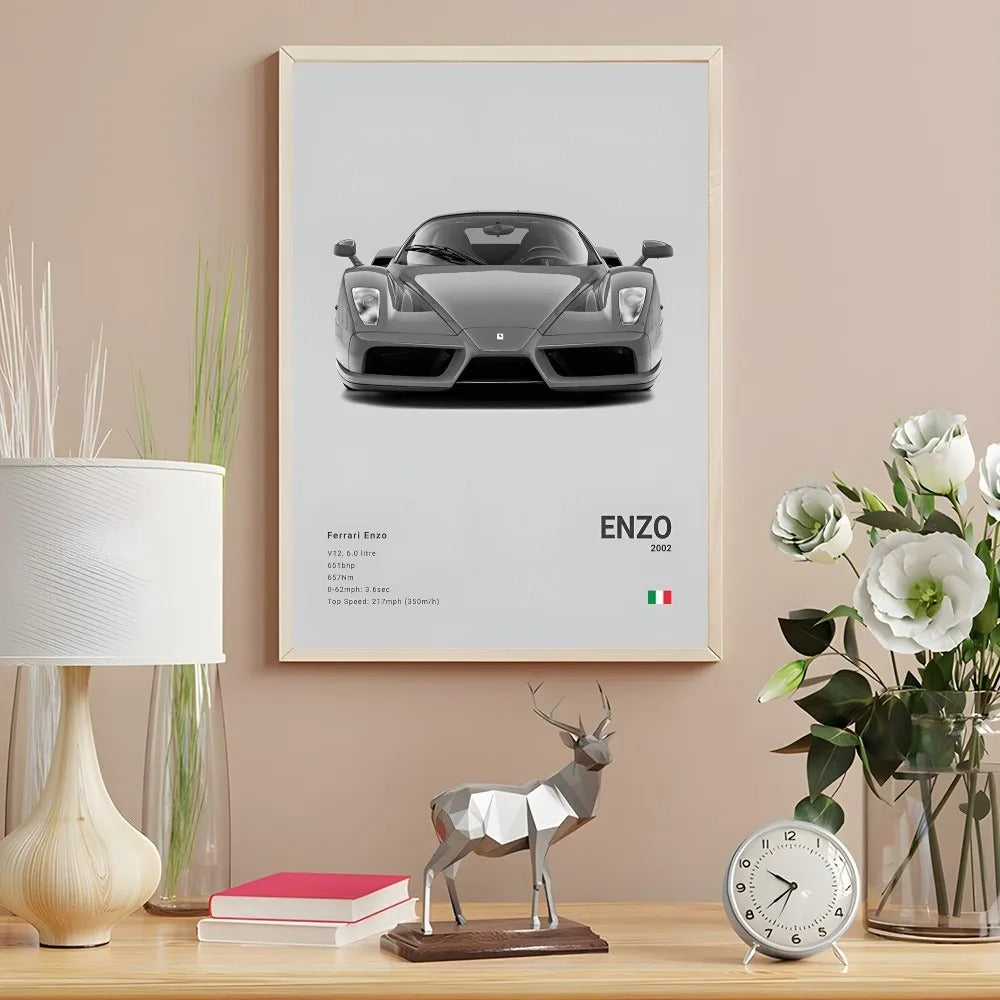 Ferrari Premium Display Poster Gray 21x30cm