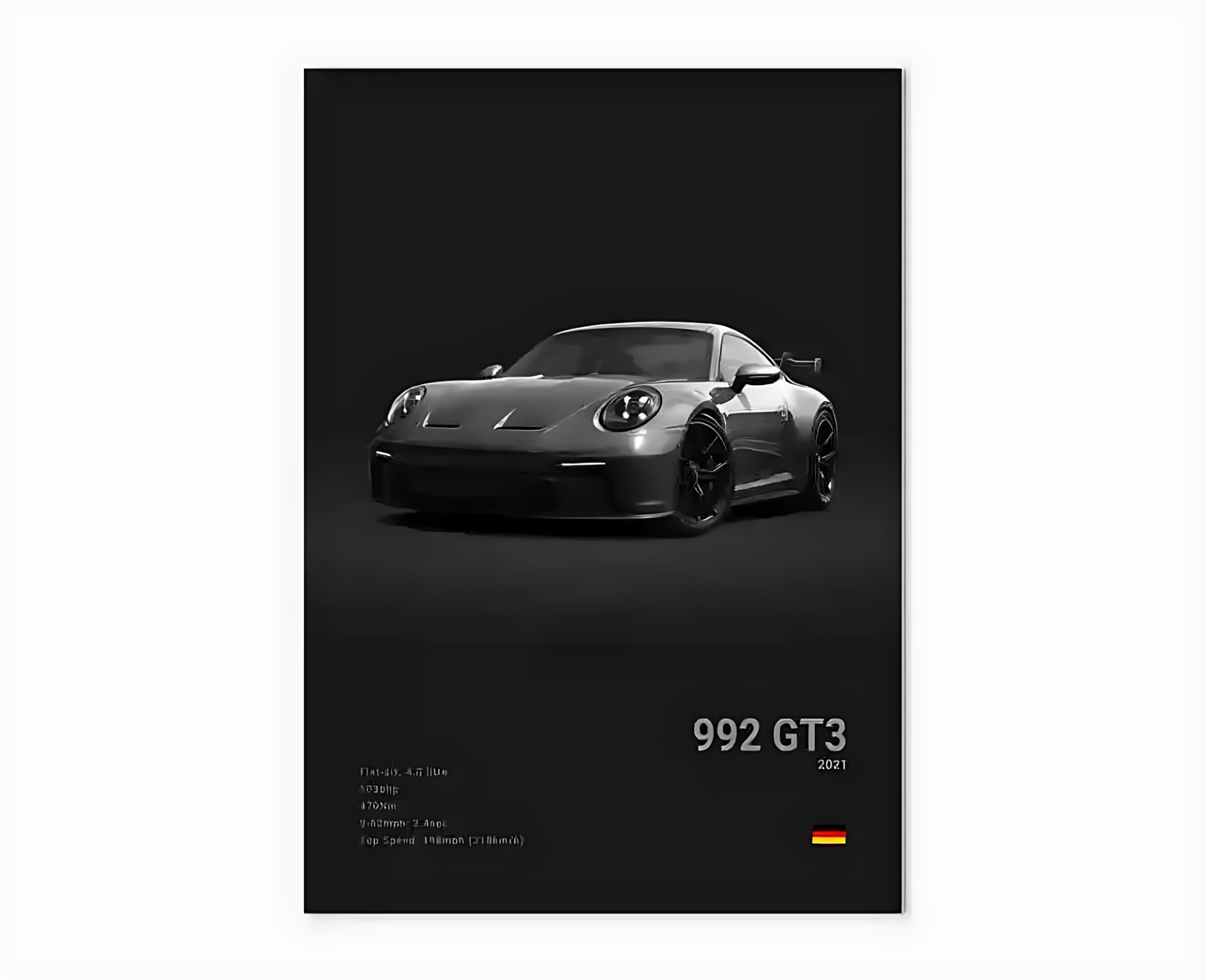 Porsche Premium Display Poster 21x30cm
