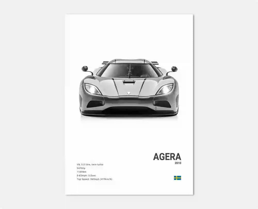 Koenigsegg Premium Display Poster 30x40cm