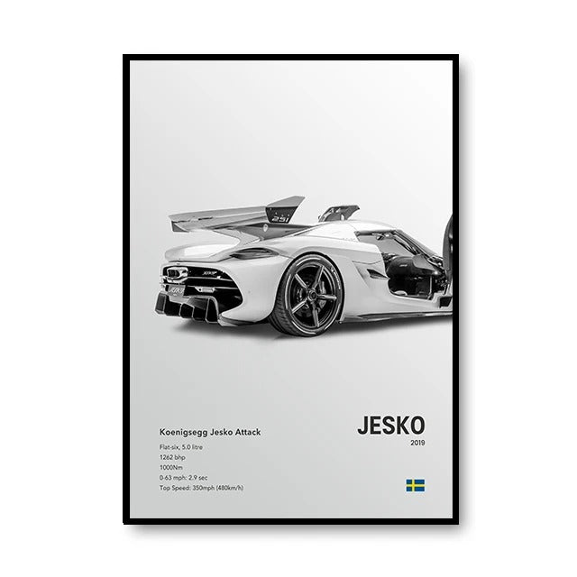 Koenigsegg Premium Display Poster 30x40cm