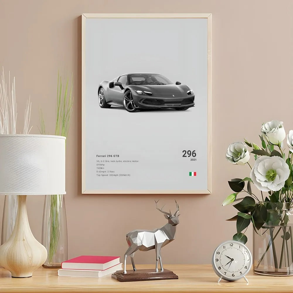 Ferrari Premium Display Poster Gray 21x30cm