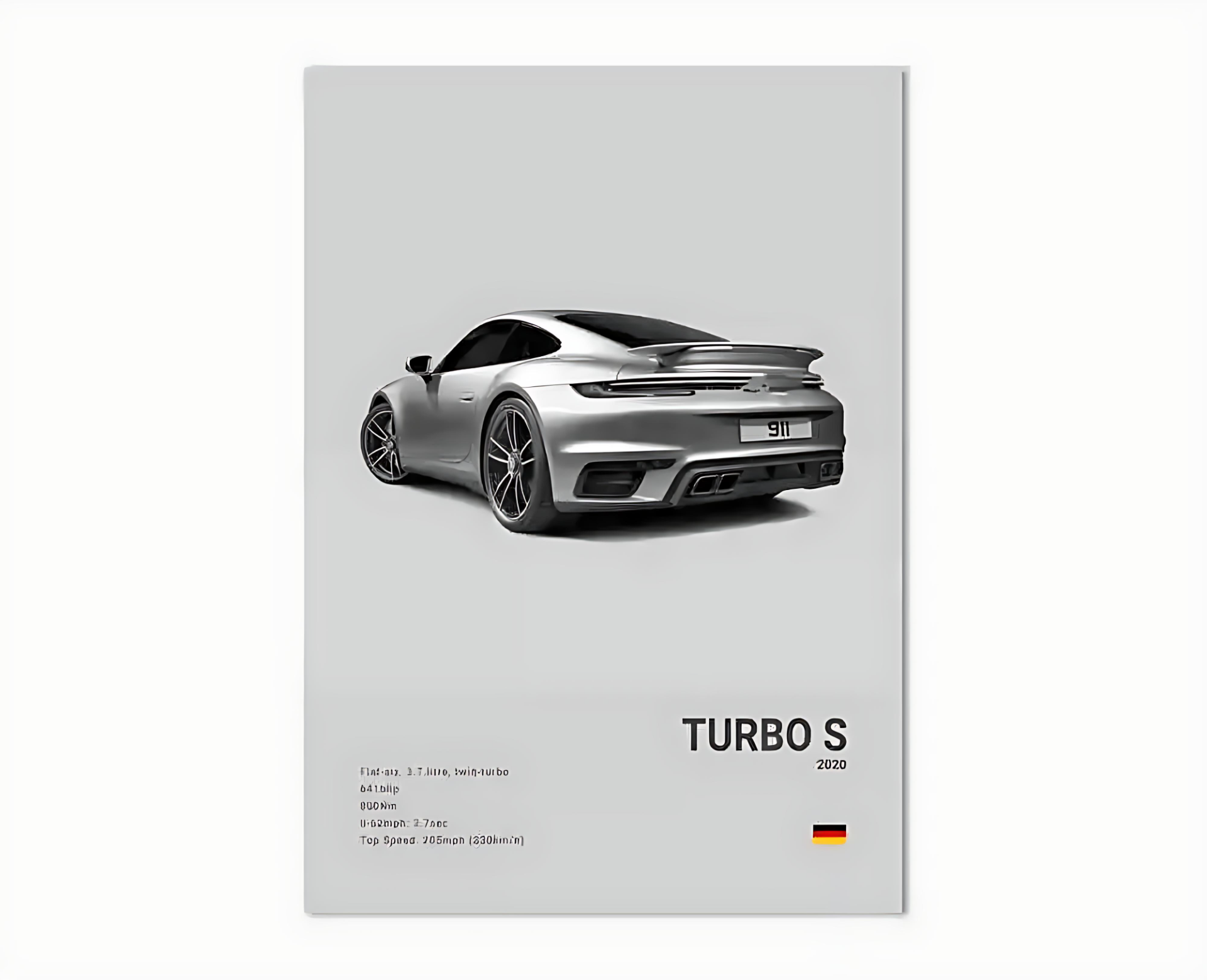 Porsche Premium Display Poster 21x30cm