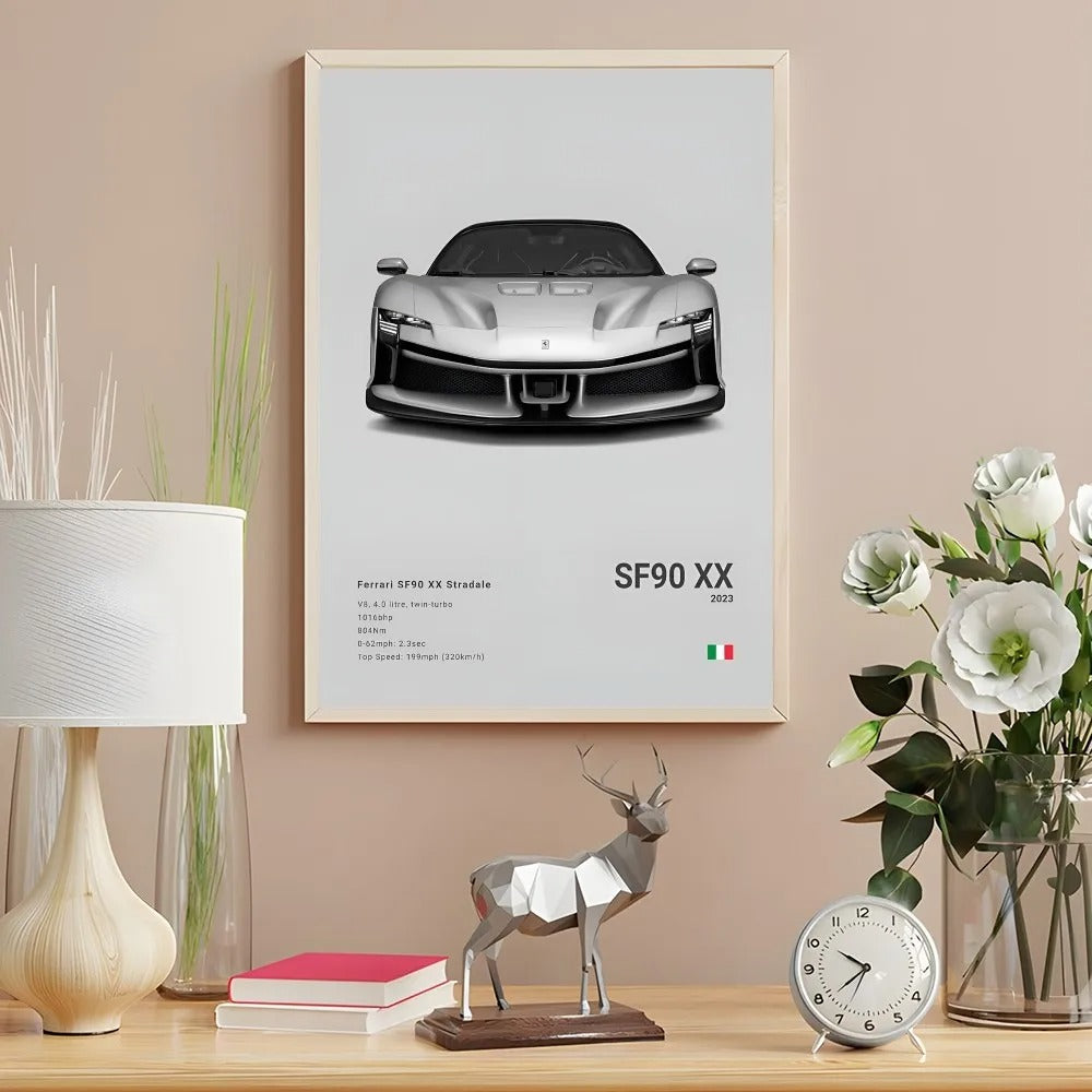 Ferrari Premium Display Poster Gray 21x30cm
