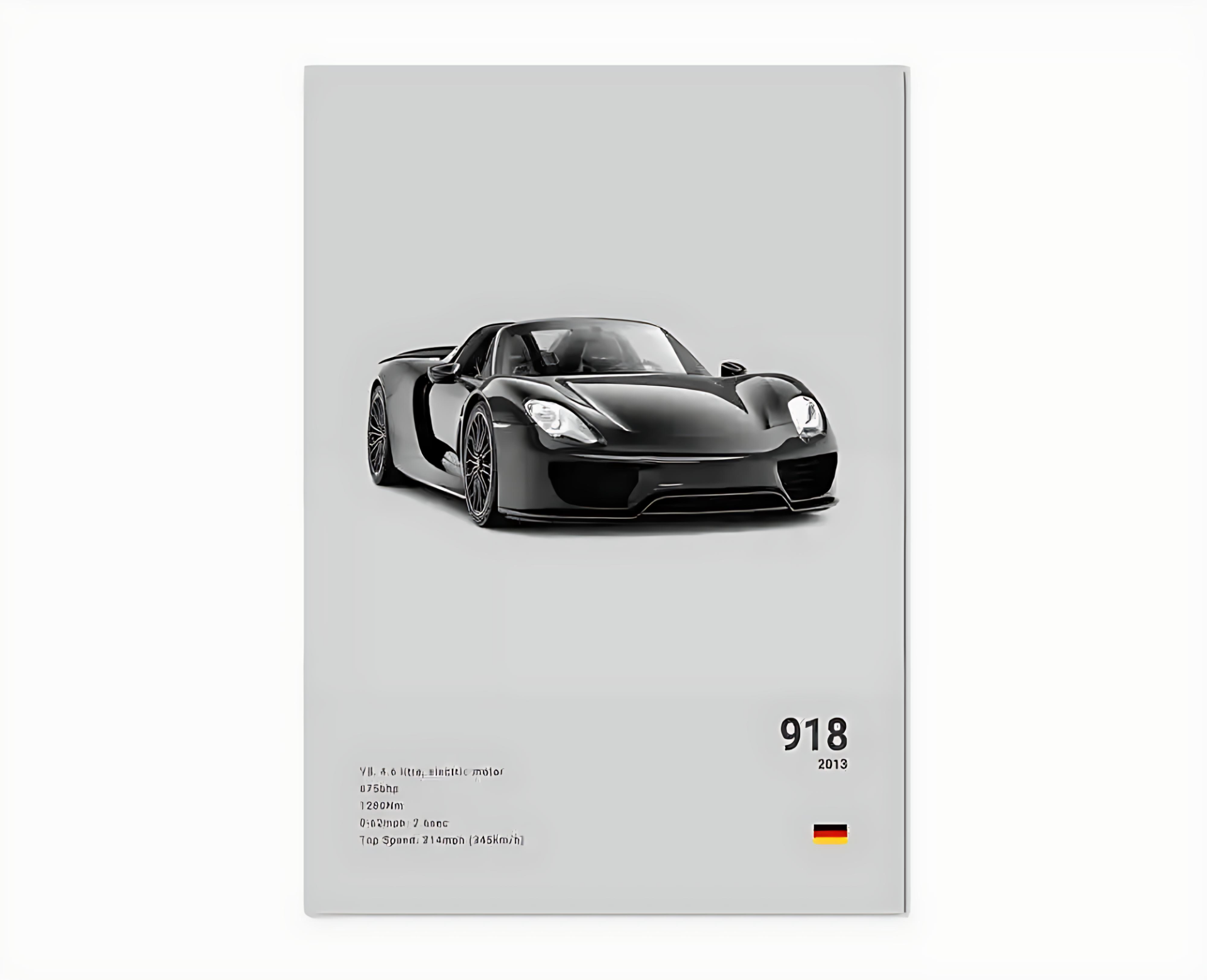 Porsche Premium Display Poster 21x30cm