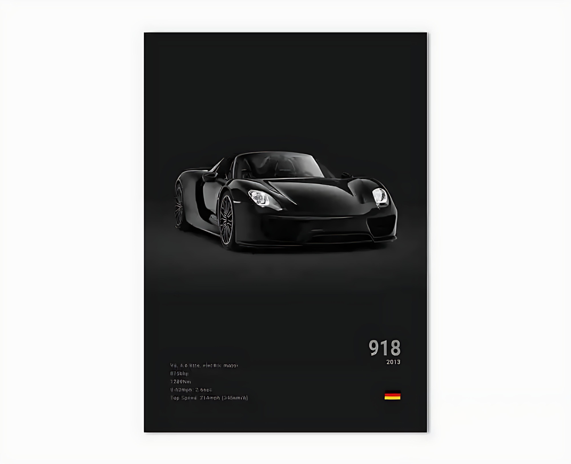 Porsche Premium Display Poster 21x30cm