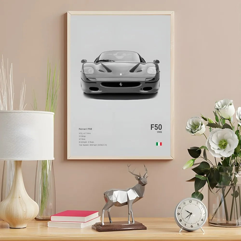 Ferrari Premium Display Poster Gray 21x30cm