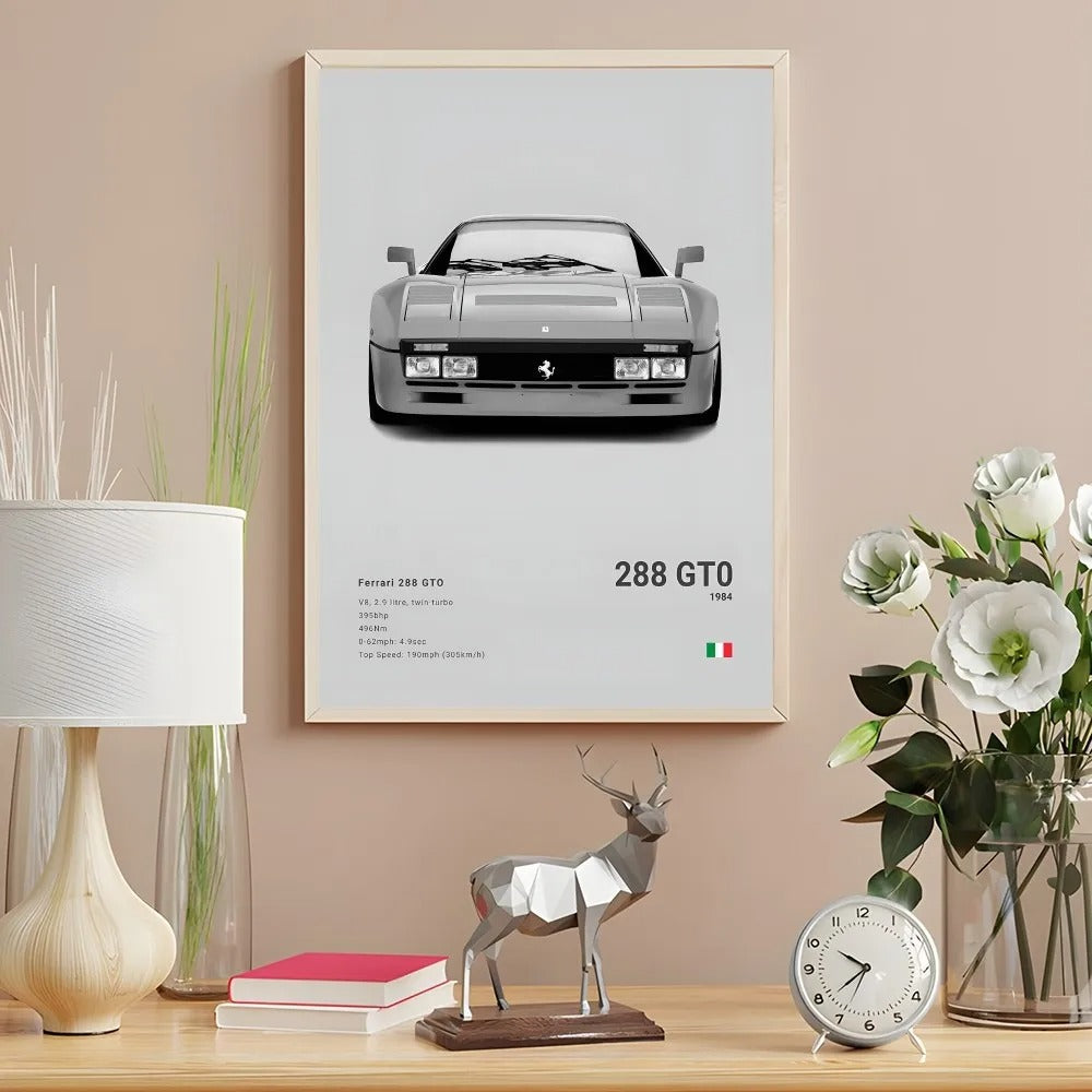 Ferrari Premium Display Poster Gray 21x30cm
