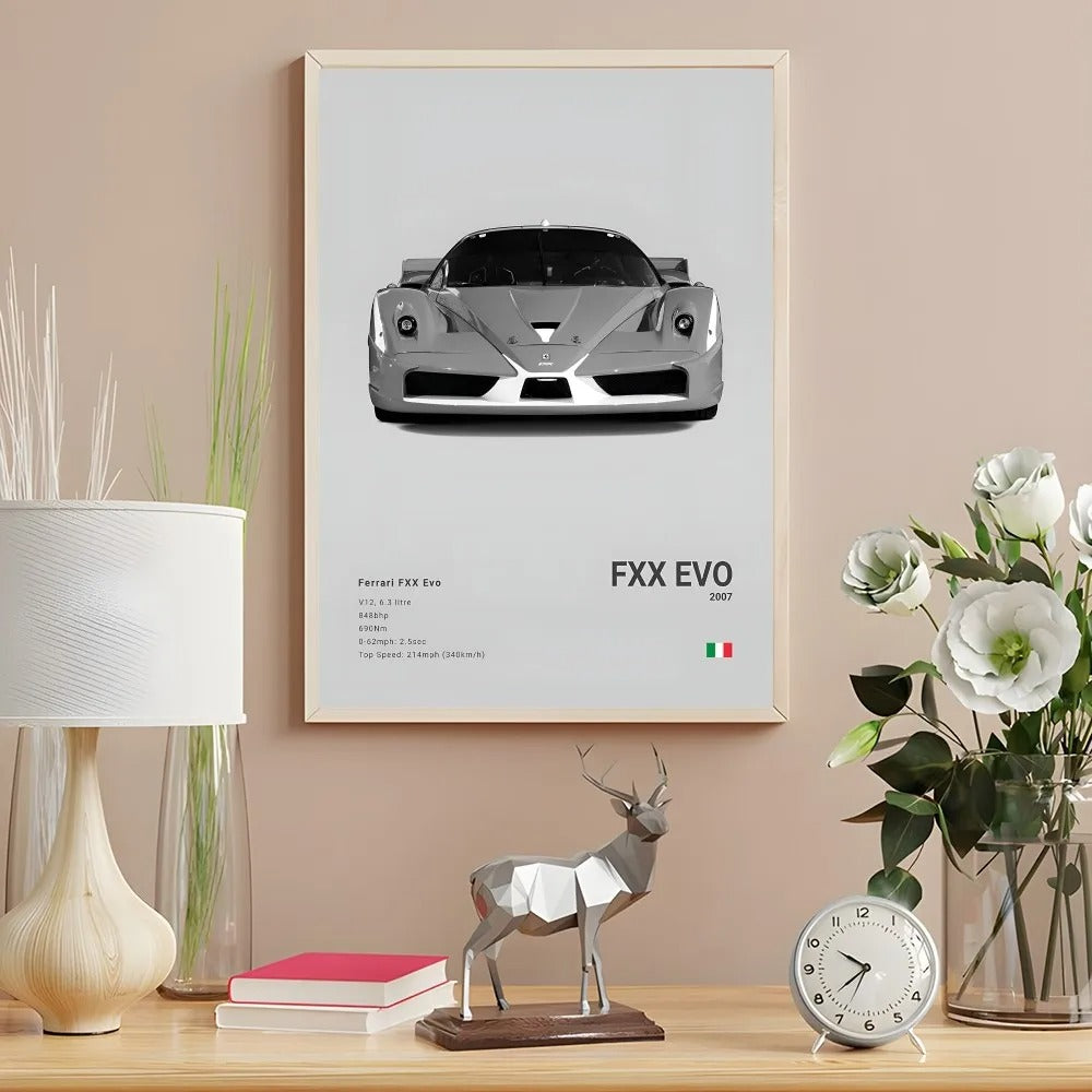 Ferrari Premium Display Poster Gray 21x30cm