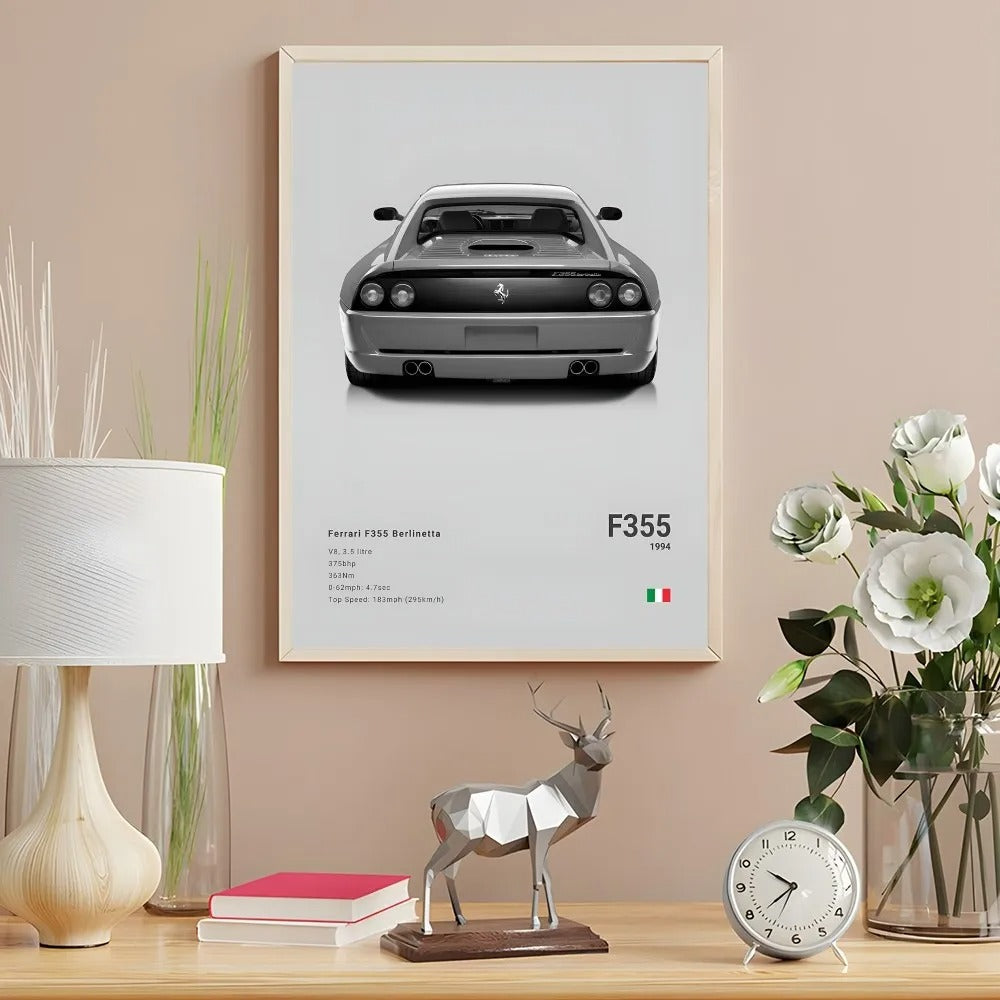 Ferrari Premium Display Poster Gray 21x30cm