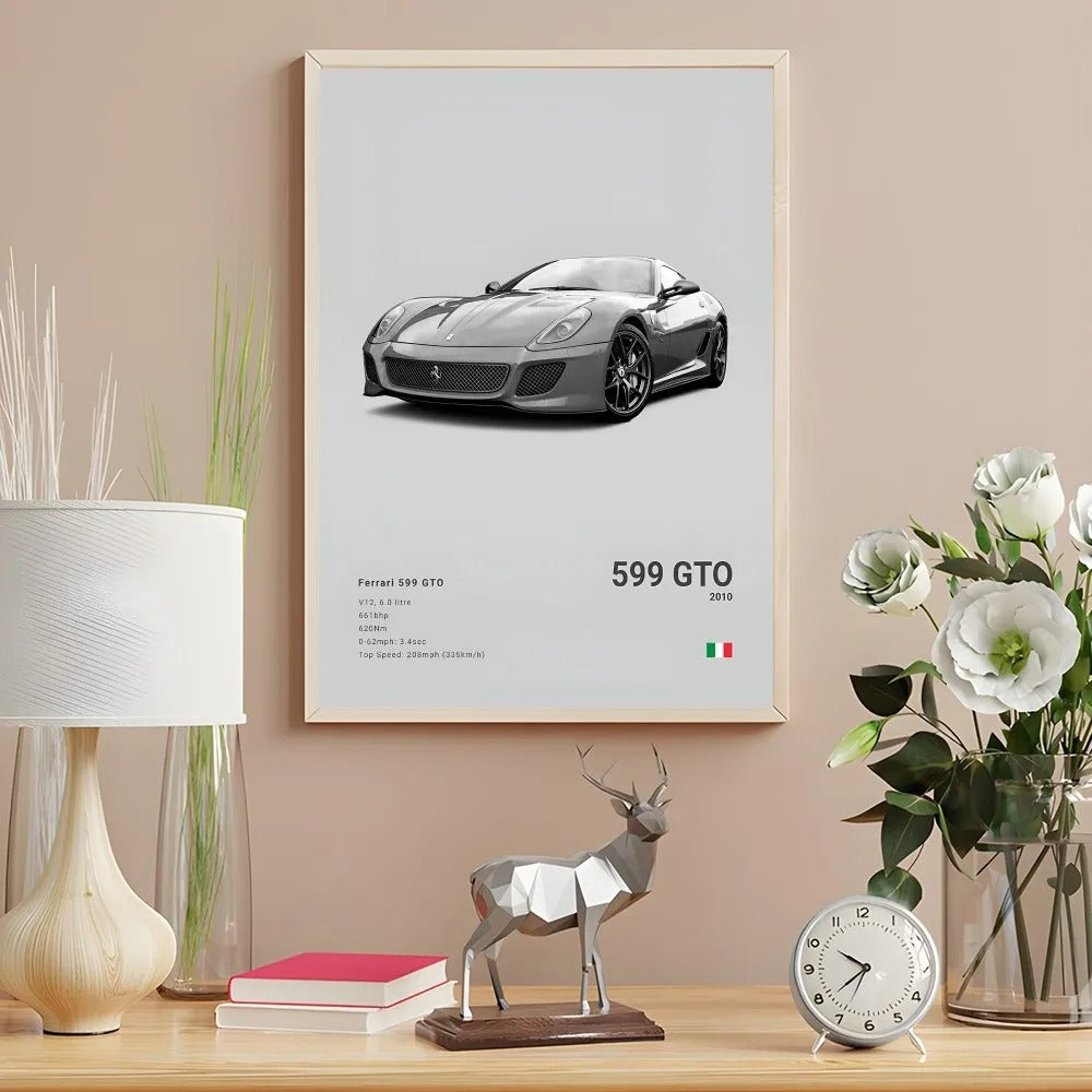 Ferrari Premium Display Poster Gray 21x30cm