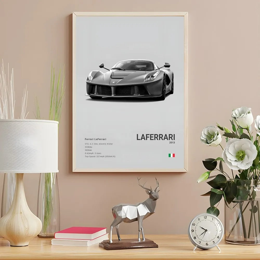Ferrari Premium Display Poster Gray 21x30cm