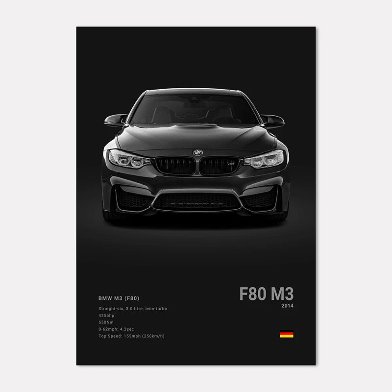 BMW Premium Display Poster 21x30cm