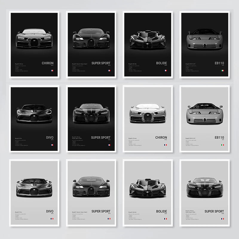 Bugatti Premium Display Poster 21x30cm