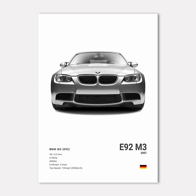 BMW Premium Display Poster 21x30cm