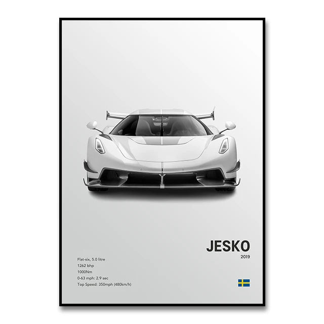Koenigsegg Premium Display Poster 30x40cm