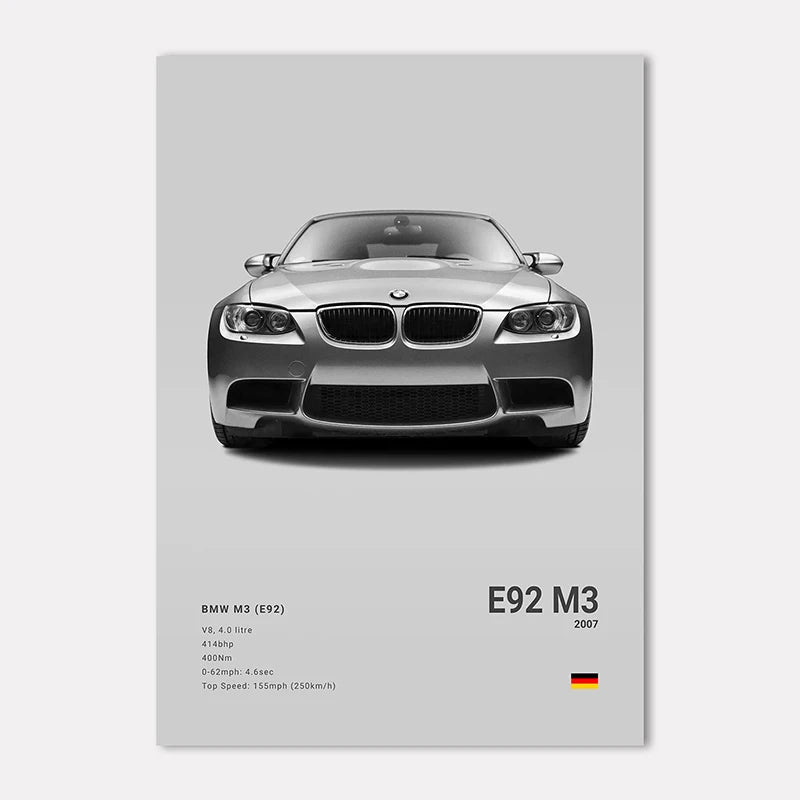 BMW Premium Display Poster 21x30cm