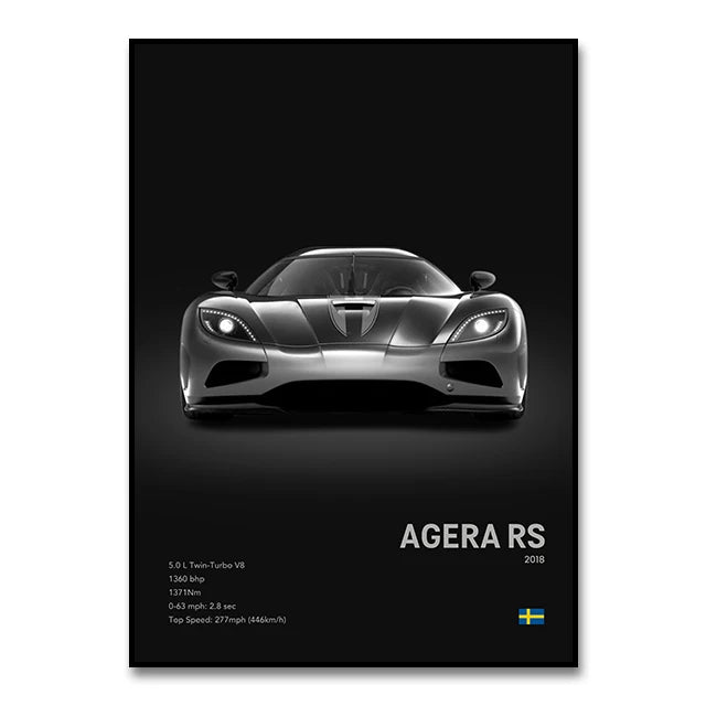 Koenigsegg Premium Display Poster 30x40cm
