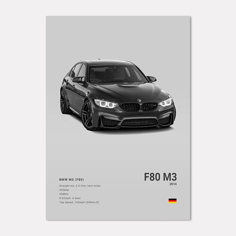 BMW Premium Display Poster 21x30cm