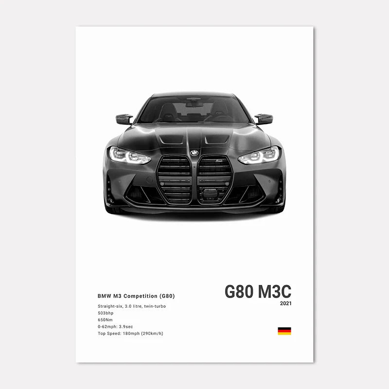 BMW Premium Display Poster 21x30cm