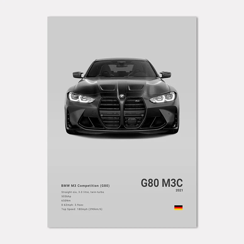 BMW Premium Display Poster 21x30cm