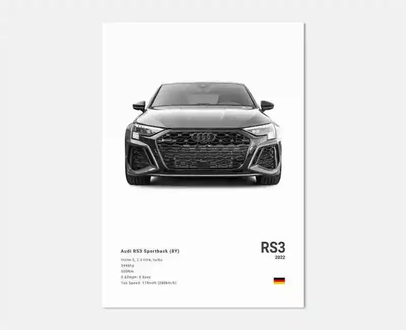 Audi Premium Display Poster 21x30cm