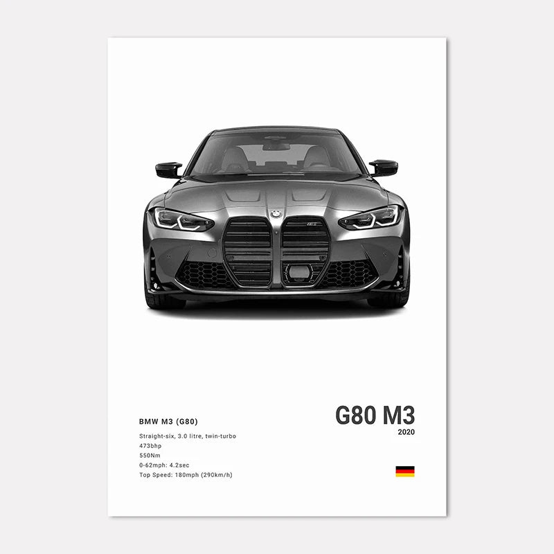 BMW Premium Display Poster 21x30cm