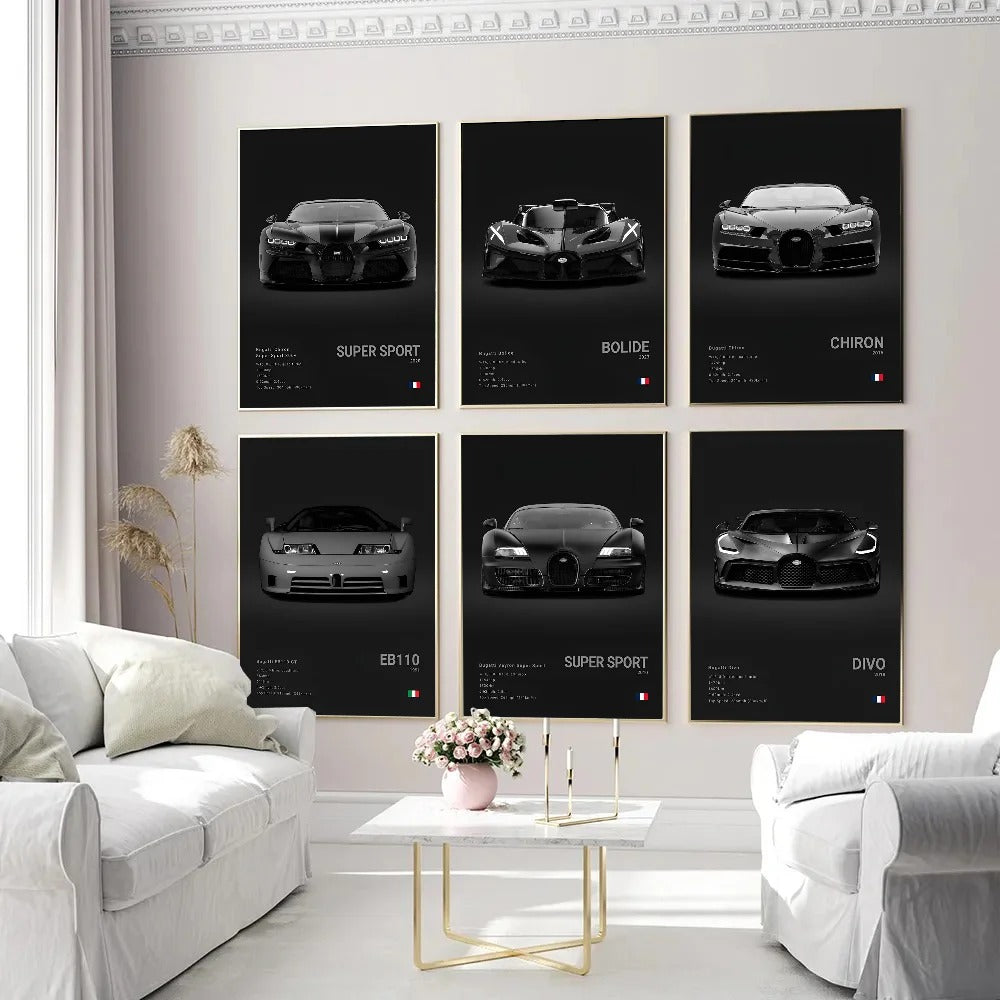 Bugatti Premium Display Poster 21x30cm