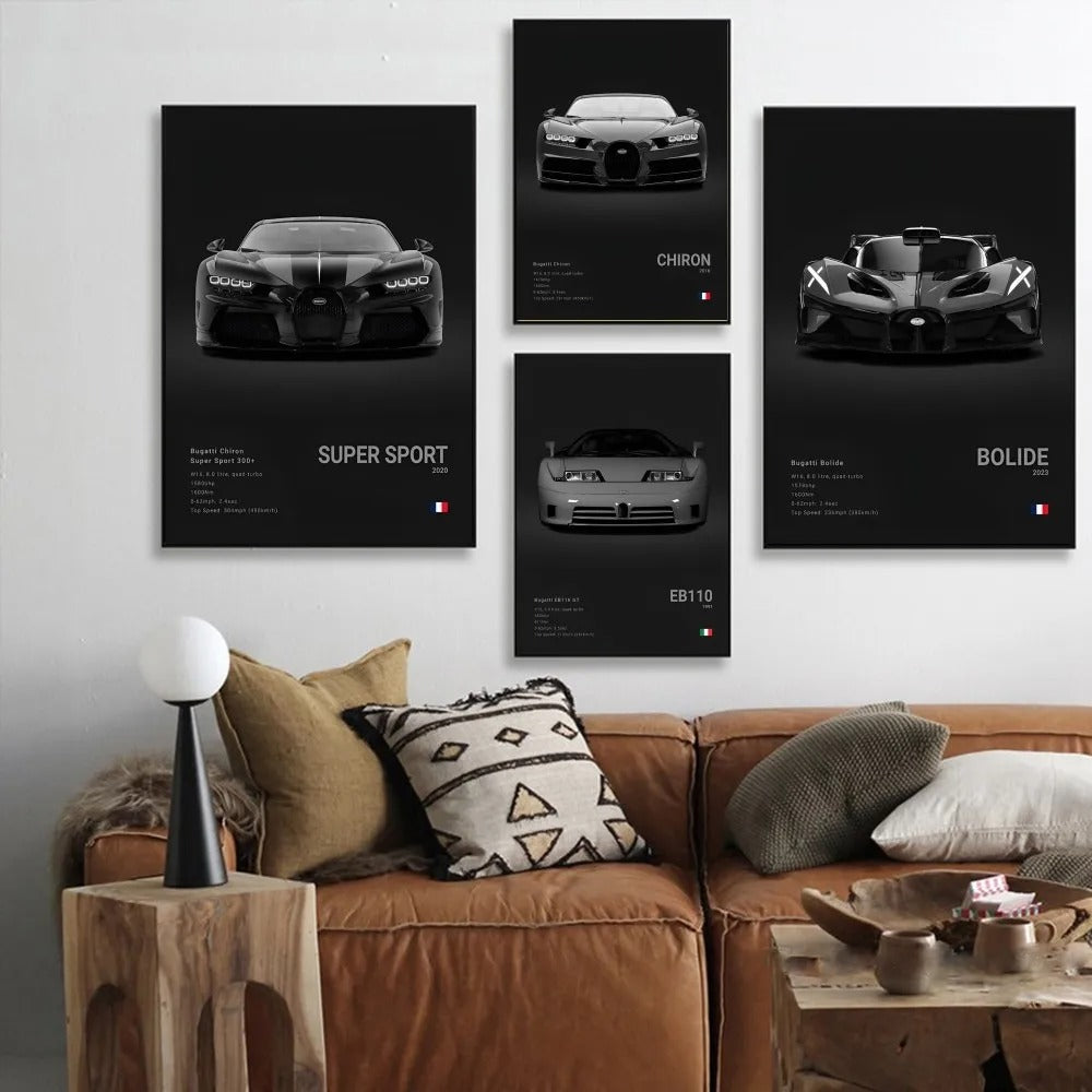 Bugatti Premium Display Poster 21x30cm