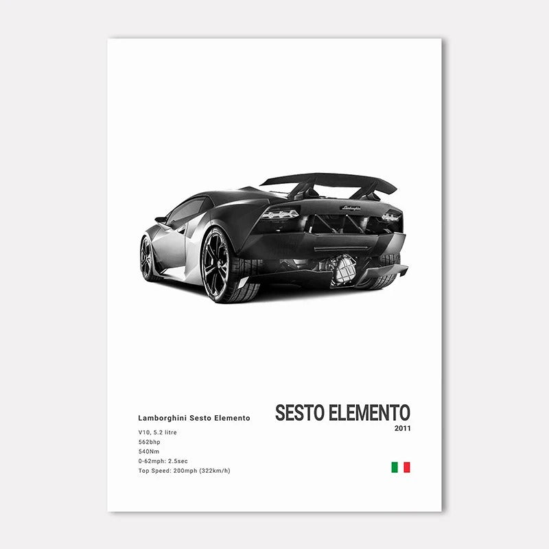 Lamborghini Premium Display Poster 21x30cm