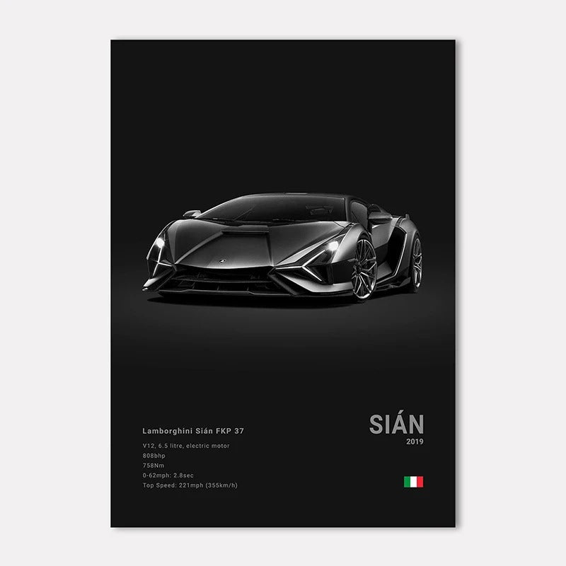 Lamborghini Premium Display Poster 21x30cm